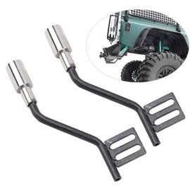 Summer Surprise Trx4 Defender Accessories,Traxxas Trx4 Accessories,1pair Metal Rc Car Simulation Decoration Exhaust Pipe Accessories For Scx10 1/10