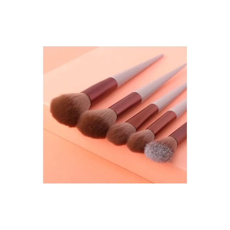 Set 13 Brochas De Maquillaje Profesional Juego De Brochas Color