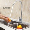 1/4" Grifo de fregadero de cocina, Grifo de cuello de