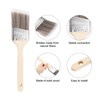HARFINGTON 2pcs Paint Brushes 2.5" Angle Paint and Chip Brushes