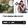 Akozon Dual Flash Bracket Extension Bar, Flash Bracket Tripod Mounting