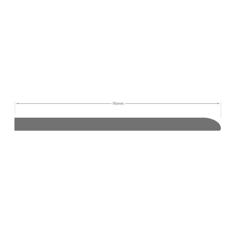 Pencil Round Architrave uPVC Plastic Finishing Trim Moulding (2.5m) -