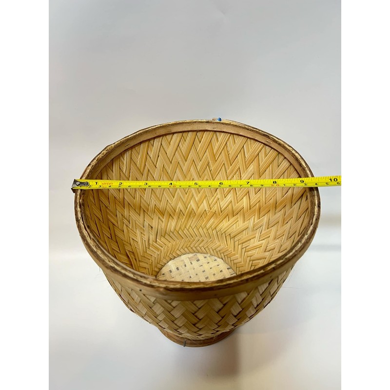 High Quality Sticky Rice Steamer Basket and Lid, Woven Bamboo