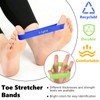 5 Pcs Latex Toe Stretch Bands with Storage Bag, Hallux