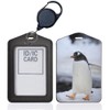 004679 Pass Case, Reel Key Holder, Black, Commuter Pass Case,