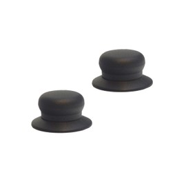 Universal Replacement Handle Lid Handle Pot Lid Glass Lid Handle Knob Black - Suitable for Many Brands Glass Lid (Plastic, 2)