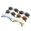 YAMEIZE Retro Metal Frame Pilot Round Sunglasses for Men and