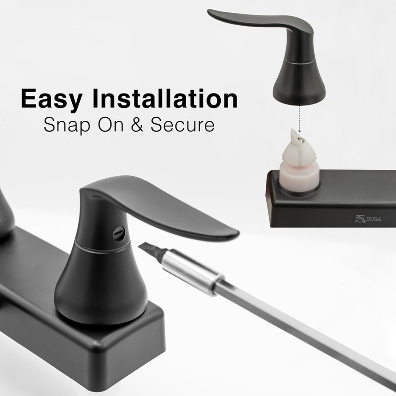 Dura Faucet Elegant Style Lever Handles (Brushed Satin Nickel)