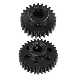 Runup 2pcs/set 8mm Carbon Steel Sprocket M1 22T-39T for 1/5 X-MAXX X MAXX 6S 8S 1/6 XRT Monster 1/10 Arrma HPI E-REVO (25T+32T)