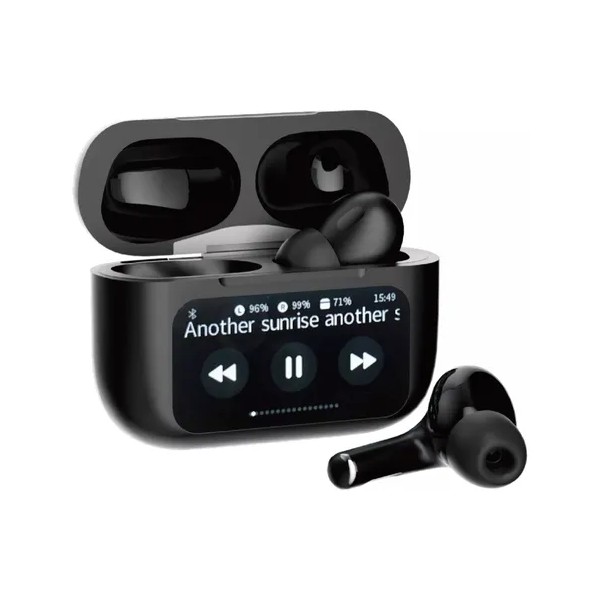 Mvpsmart R9 Negro con Smart DisplayAuricular Bluetooth 5.4 con cancelación