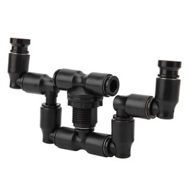 Ejoyous Reptile Mist Sprinkler, 360 Adjustable Aquarium Tank Fogger Rainforest System 1/4 Inch Tub Reptile Forest Mist Sprinkler for Reptile Enthusiasts and Terrarium Holder