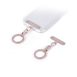 project-cb Phone Tether Tab 1,Spring Ring 1,Metal Patch,Phone Lanyard Patch Without Adhesive,Phone Strap Replacement Part (Pink)