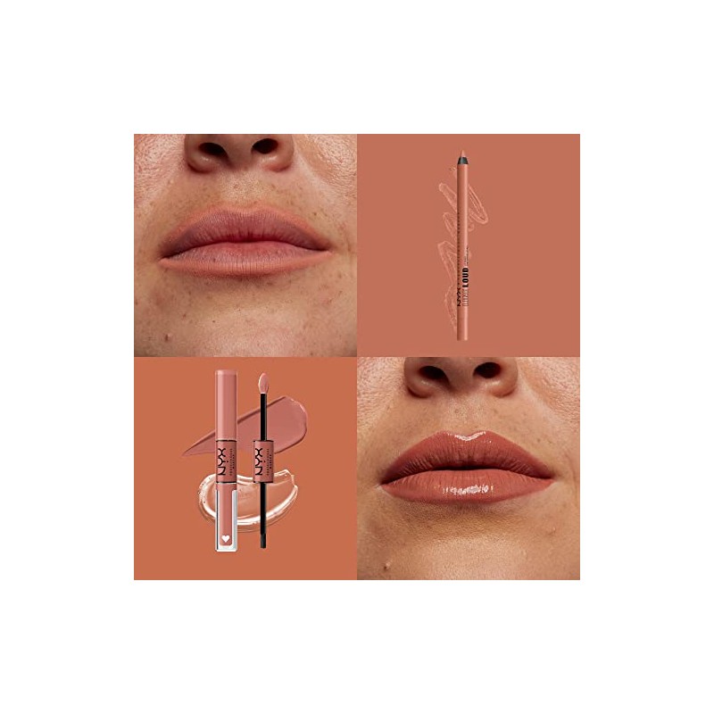 NYX Professional Makeup, Shine Loud, Labial Líquido Larga Duración, Daring