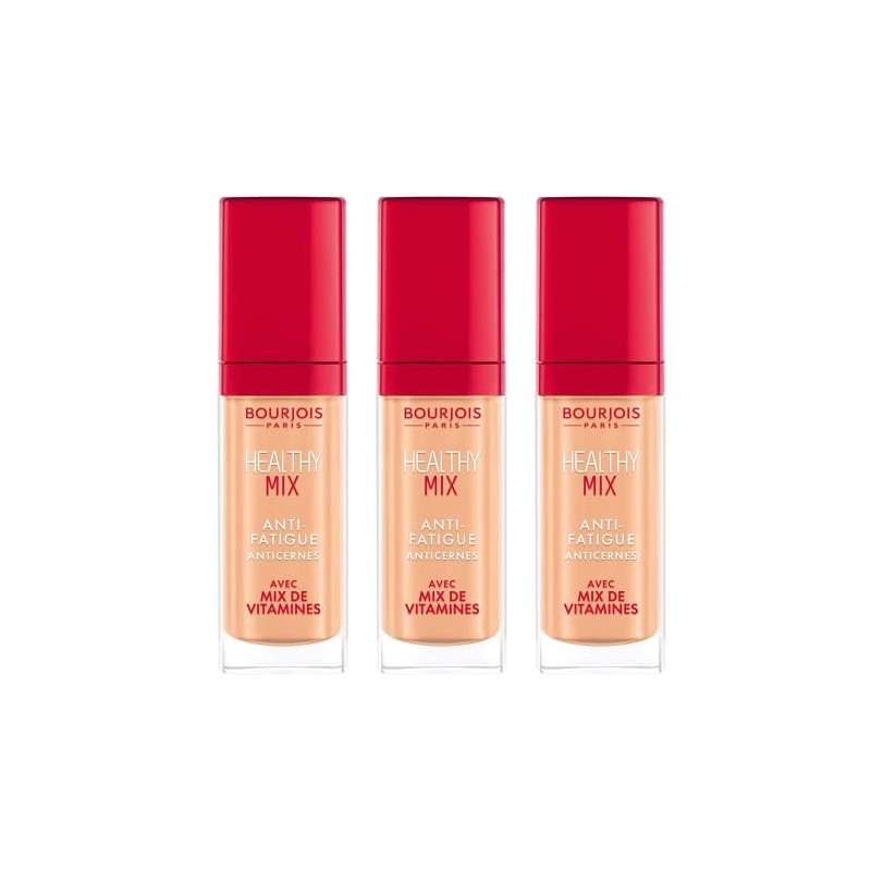 3 x Bourjois Healthy Mix Anti Fatigue Concealer 7.8ml -