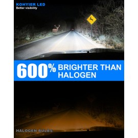 H4 LED Headlight Bulb, 20000LM Super Bright 6000K Xenon White H4 LED Bulb, All-in-One 1:1 Mini Size Wireless Plug and Play Car 9003 HB2 Hi/Lo Beam Headlight Conversion Kit, Pack of 2