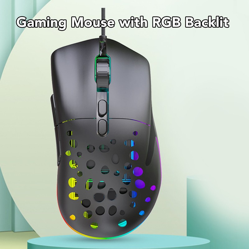 Wireless Mouse Dual Mode Programmable Keys RGB Backlit Adjustable DPI
