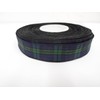 2 metres x 16mm Tartan Ribbon Navy Blue & Green