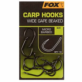 Fox Wide Gape Beaked Carp Hooks (8)