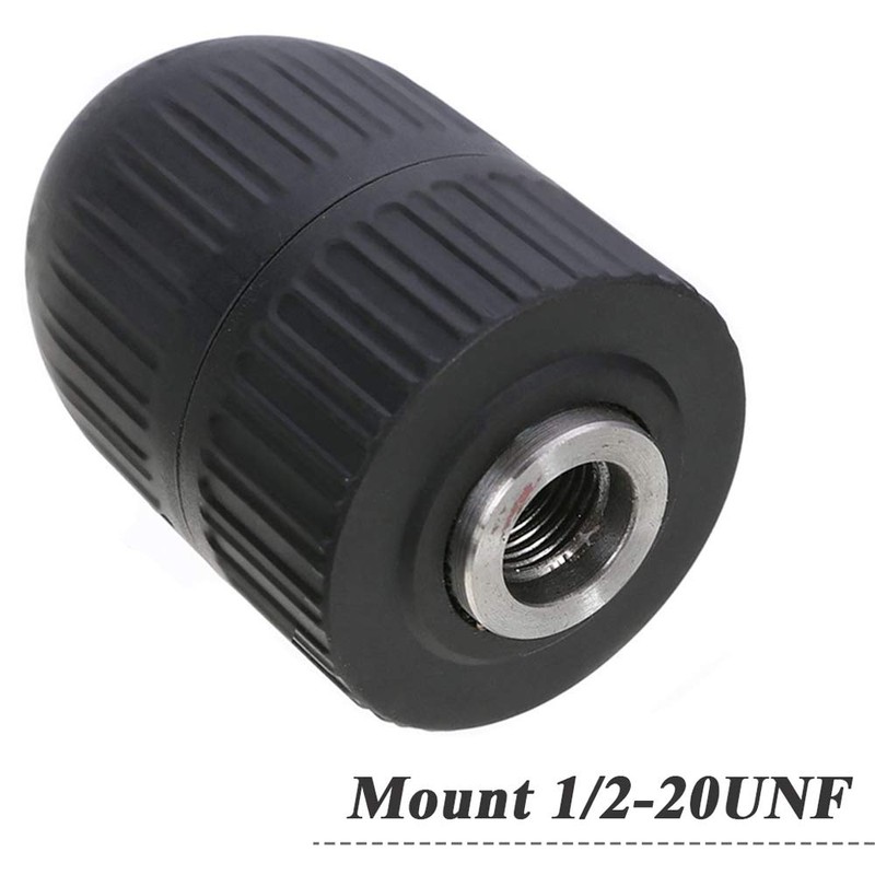 Mesee 2-13mm Capacity Keyless Drill Chuck 1/2-20UNF Thread Heavy Duty
