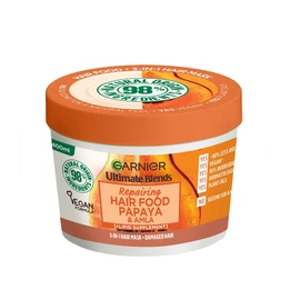 Garnier Ultimate Blends Hair Food, Papaya 3-in-1 Damaged Hair Mask Treatment, 390ml