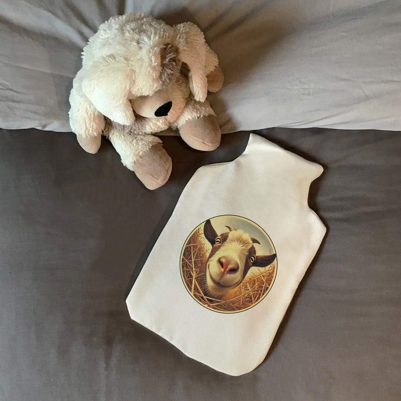 'Smiling Goat' Hot Water Bottle Cover (HW00039613)