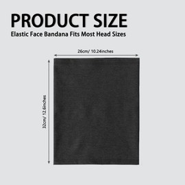 flintronic Winter Neck Tube, Winter Neck Tube Ski, Neck Warmer Scarf, Warm Thick Loop Scarf, Neck Warmer, Windproof Circle Loop Scarves for Men and Women, black