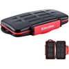 Kiorafoto 9 Slots Professional Water-Resistant Anti-Shock Holder Storage SD SDHC
