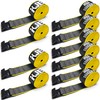 10 Pack Reflective 4 Inch Straps for Flatbed Trailer, 4"
