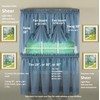 Today's Curtain Emelia Original Voile Tier Pair 36", Wedge Blue,