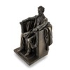Abraham Lincoln Bronze Finished Historical Sculptural Statue, Expertly Crafted Replica