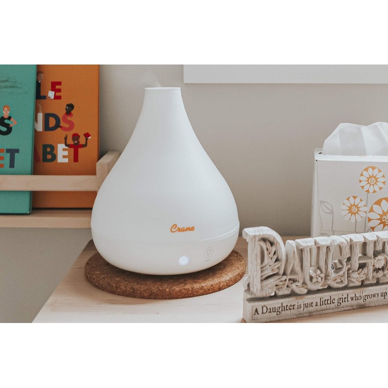 Crane Small Ultrasonic Diffuser and Air Humidifiers for Bedroom and