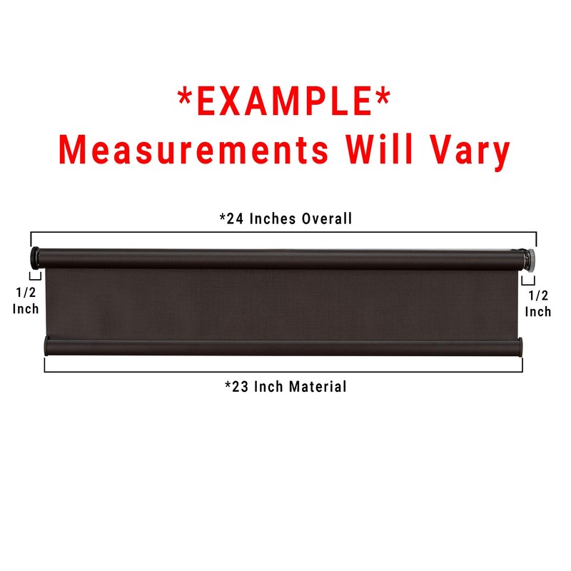 RecPro Chocolate RV Roller Shades | Slow-Rise Roller Shades |