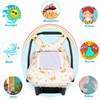 SMTTW Funda de asiento de coche para bebé, ajuste universal,