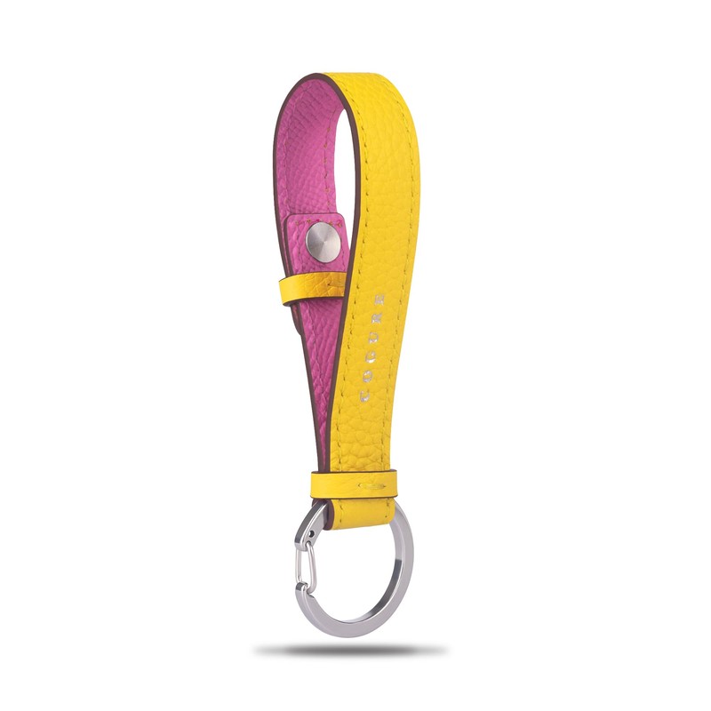 COGURE COPKRB Keychain, Bag Charm, Genuine Leather, Carabiner Ring, Adults,