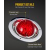 Partsam 2Pcs Watermelon Lights Red LED Stop Turn Tail Marker