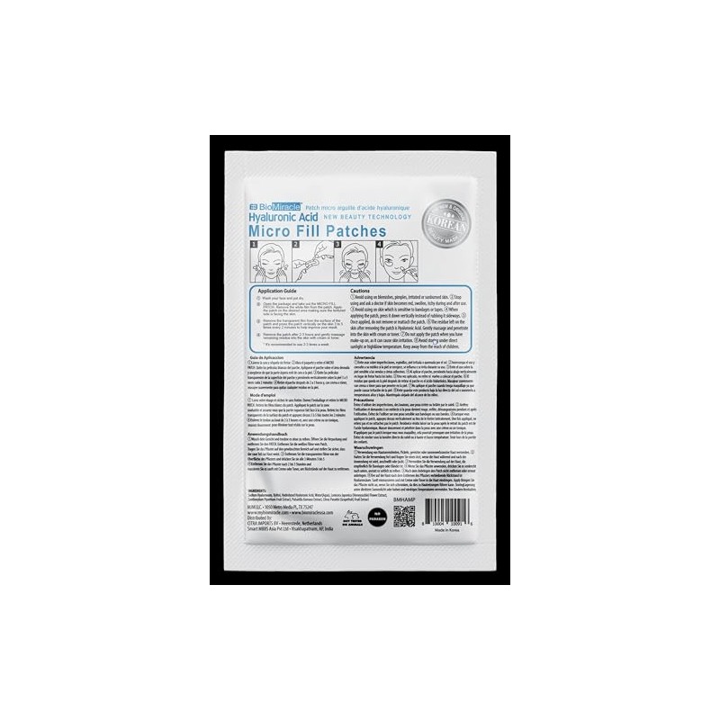 BioMiracle New Instant Lift Technology Hyaluronic Acid Micro Fill Patch