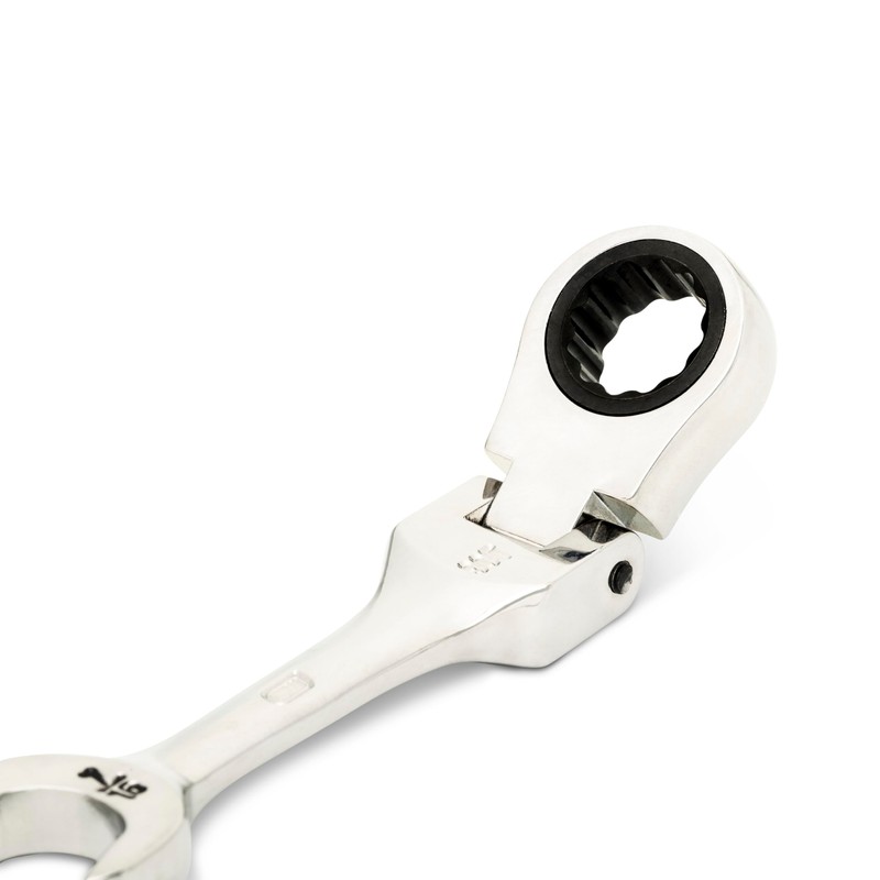 GEARWRENCH 7/16" 90-Tooth 12 Point Stubby Flex Combination Ratcheting Wrench