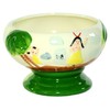 Birsppy 22 Ounce Medium Ceramic Hula Girl Compote Scorpion Bowl