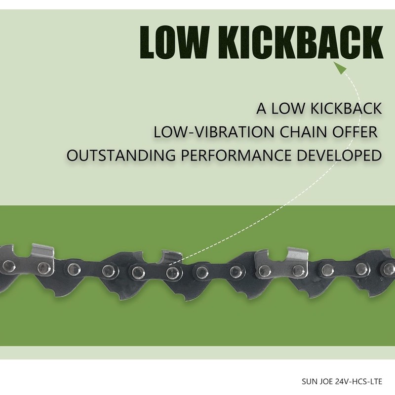 5 Inch Chainsaw Chain for Sun Joe 24V-HCS-LTE Handheld Chainsaw,2PC