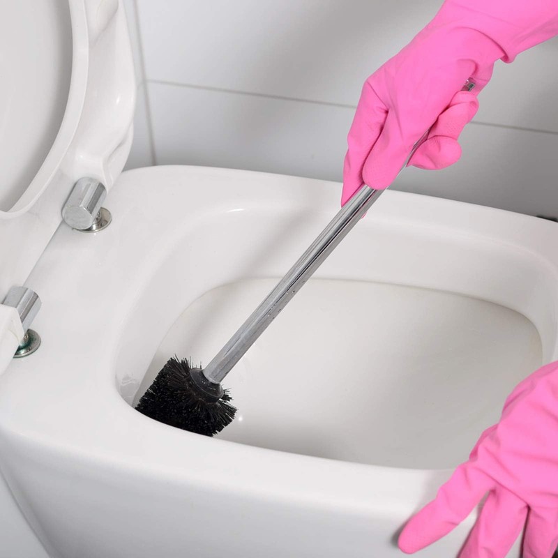 Qulable Toilet Brushes Stainless Steel Toilet Brush with Flexible Soft
