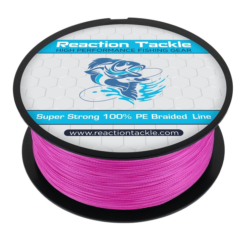 Reaction Tackle Reaction Tackle Braided Fishing Line Pink 80LB 500yd