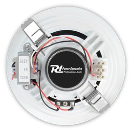 Power Dynamics CSPB5 5-Inch Ceiling Speaker, 100V Line, 6W, 5W, 3W, Slim Profile, Easy Mounting, Commercial Audio, Offices, Restaurants, Hotels, Schools, Public Address, Background Music