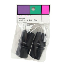 WAKI GK-013 Round Chair Cap, 1.0 inches (25 mm), 4 Pieces, Black