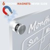 Magnetic Acrylic Calendar for Fridge,1 Pack 12"x16" Clear Fridge Calendar