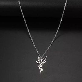 Jextech Collar Hada Campanita Peter Pan Joyeria Moda Regalo Mujer