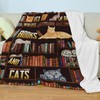 Just A Girl Who Loves Books and Cats Blanket Throw,