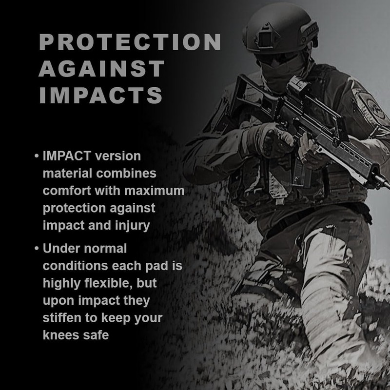 UF Pro 3D Tactical Knee Pads Cushion, Black, Grey
