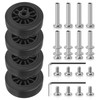Volein 4 Pcs 50x21cm Suitcase Wheels Replacement, Plastic Suitcase Caster
