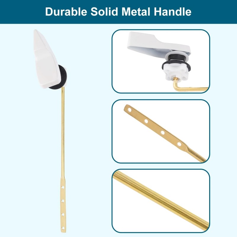 Hibbent Toilet Handle Replacement Kit For American Standard/Mansf - White-