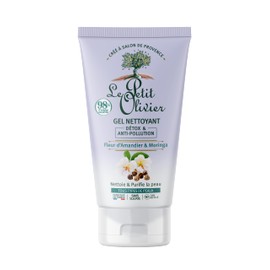 LE PETIT OLIVIER - Detox & Anti-Pollution Cleansing Gel - Almond Blossom & Moringa - Cleanses & Cleanses - All Skin Types - 98% Natural Origin - Sulphate Free - Made in France - 150 ml